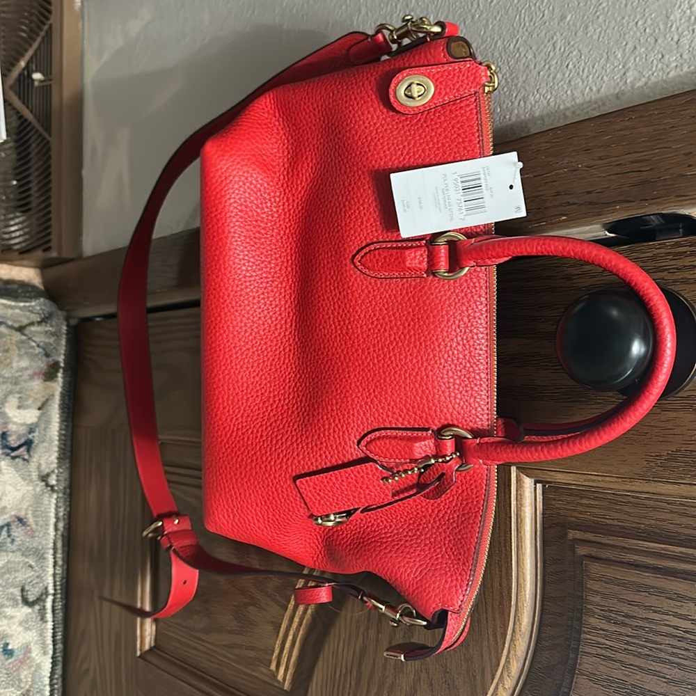 Coach Cara in sport red. Brand new with tags